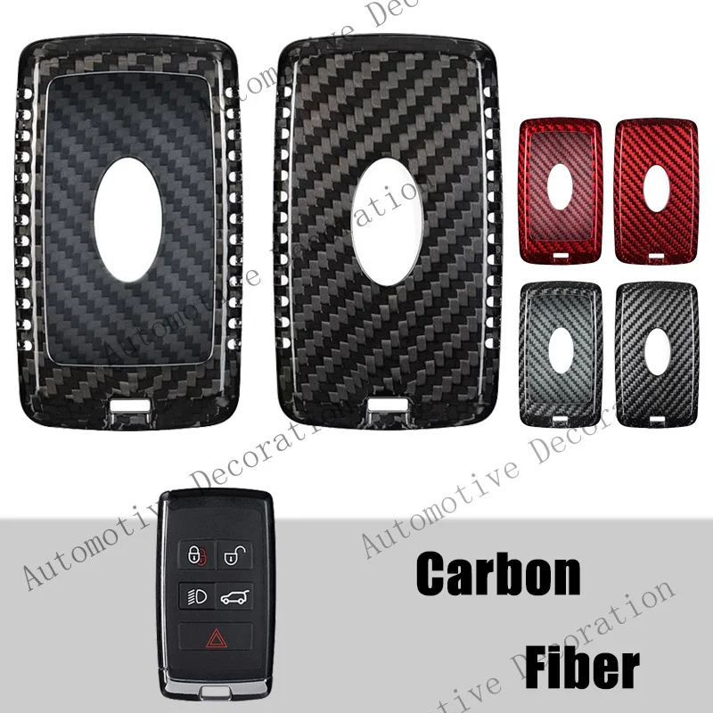 Z+ Carbon Fiber Car Key Fob Case Cover For Land Rover Range Rover Sport Velar Sport