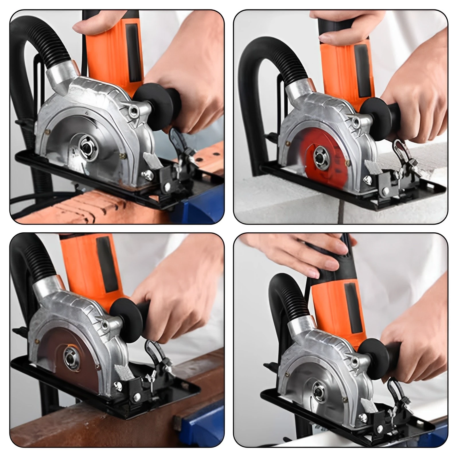 Soporte para amoladora angular, convertidor de amoladora angular ajustable, herramienta de mesa, Base de corte para carpintería, soporte para máquina de corte de sierra Circular