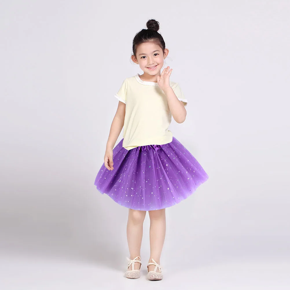 

1 set Princess Skirt Set For Girls Fairy Tutu Ballet Dress Cosplay Outfit Tulle Birthday Costume Toddler Dress Up Clothes Dance