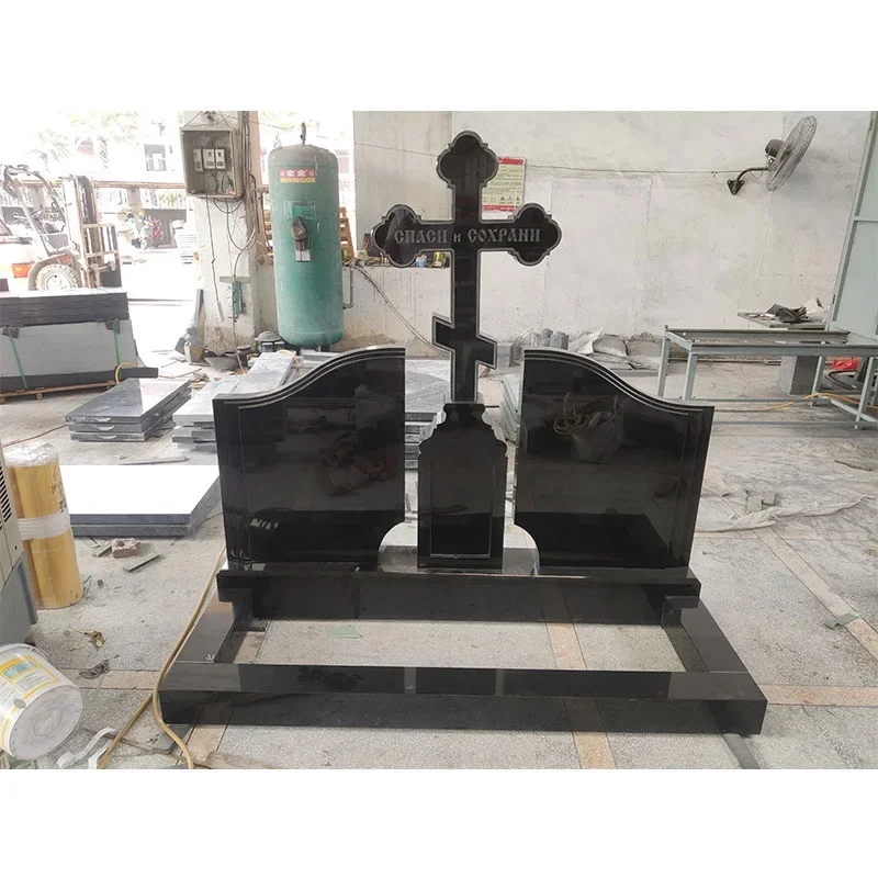 Black Granite Cheap Monument & Tombstone & Gravestone granit monument china black