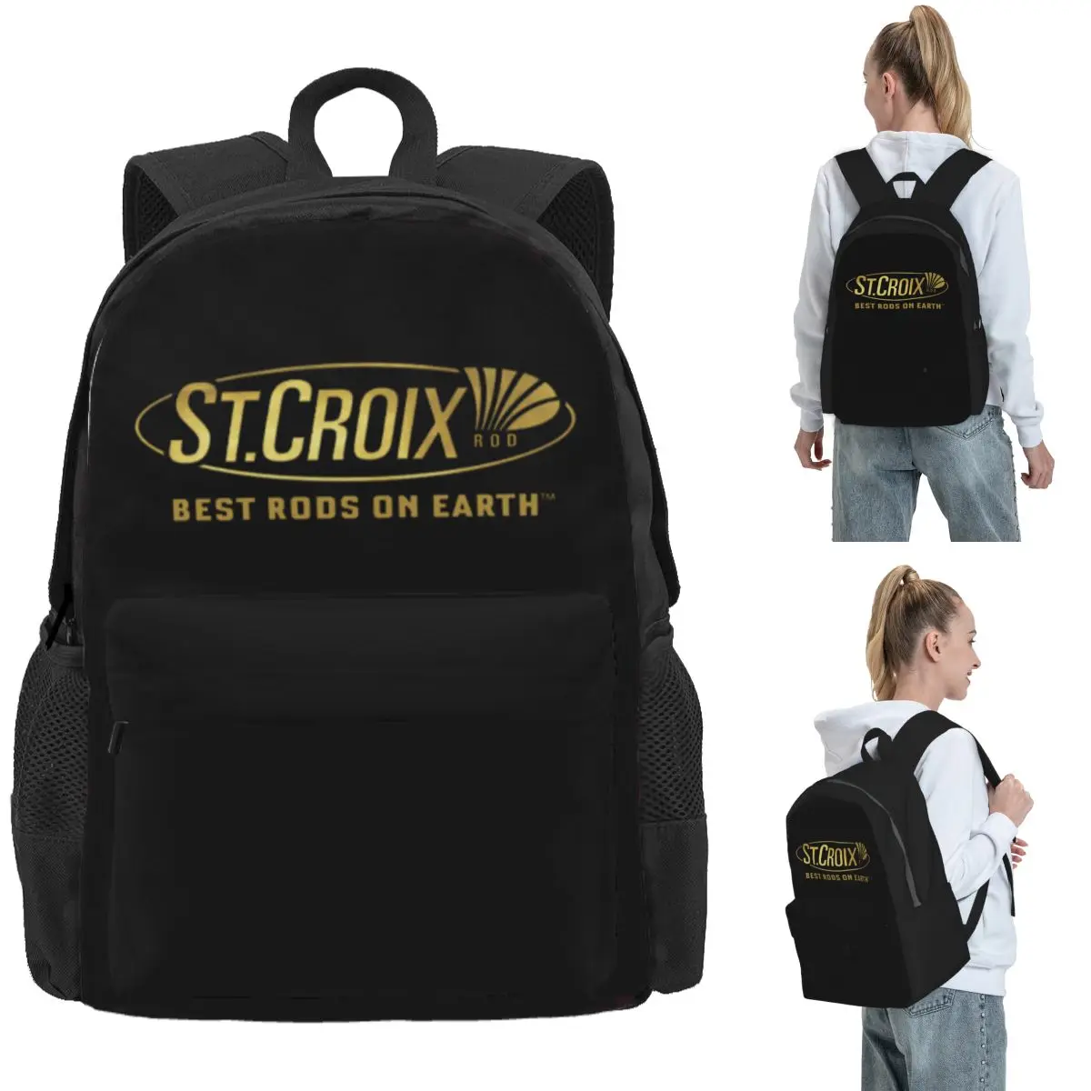 

Life Love St Croix Merch Backpack Daypack Large Capacity Boys Girls BookBag School Bag Shoulder Bags for Men Women