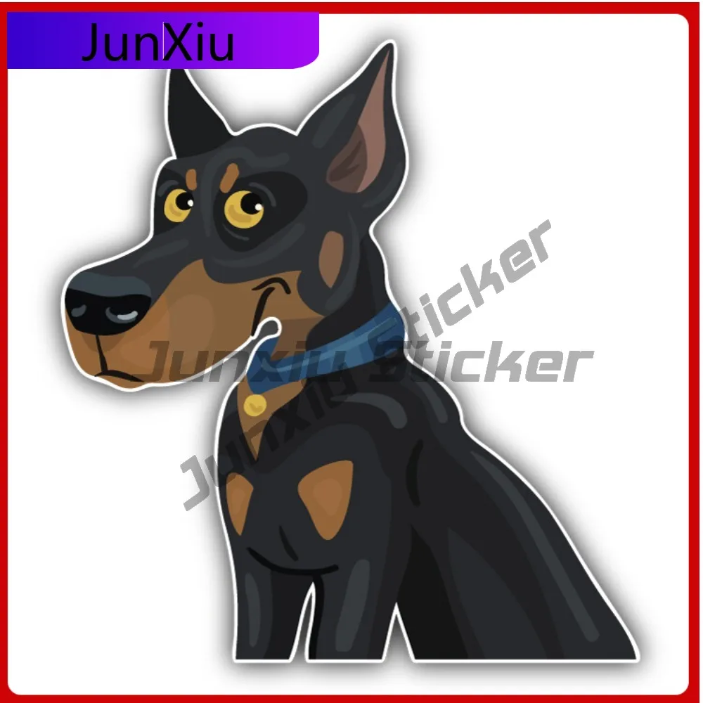 

Doberman Breed Dog Anime Limited Fade Resistant Classic Car Decal Sticker Waterproof Vinyl Laptop Window Bumper Auto Exterior