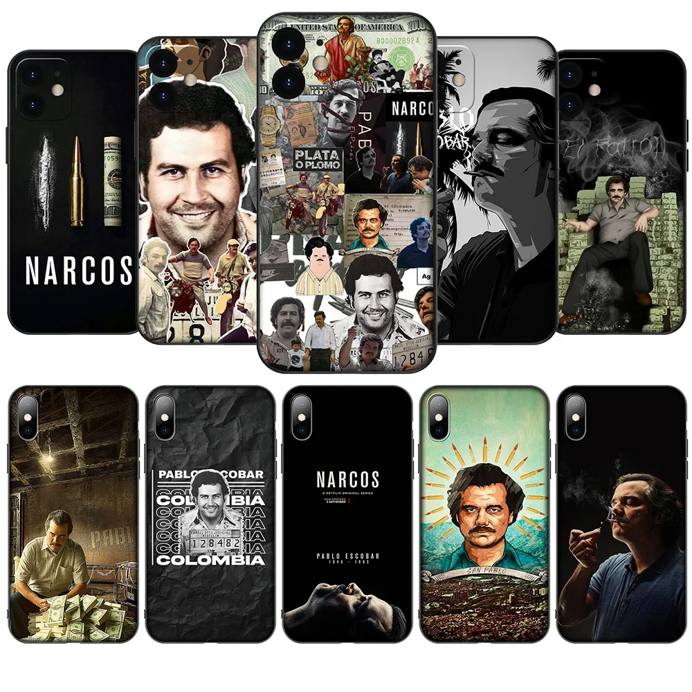 HA131 N-Narcos PABLOs ESCOBARs Soft Case for iPhone 12 11 X XS XR Pro Max 6 6s Plus SE