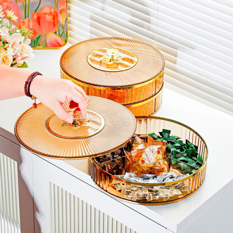 

Высококачественная штабелируемая многослойная тарелка с фруктами для домашнего использования, подходит для журнального столика в гостиной