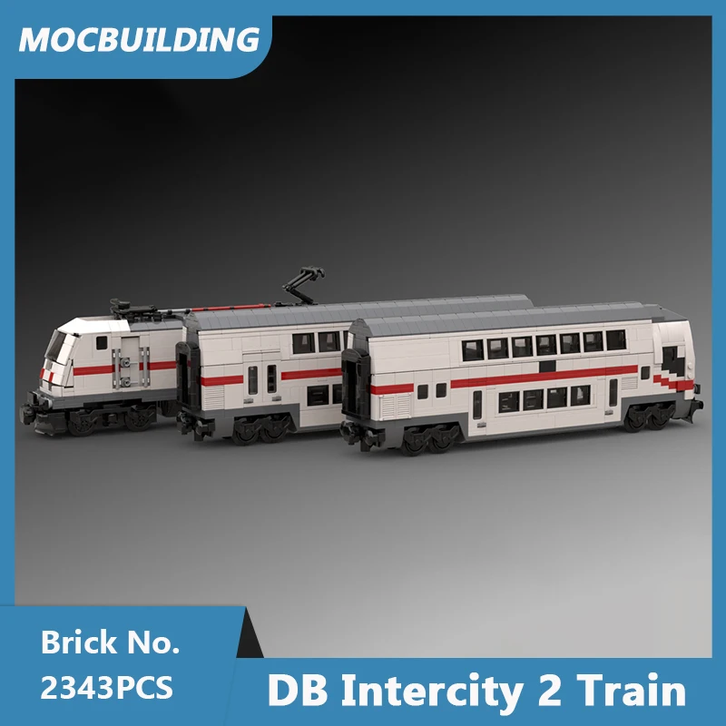 MOC Building Blocks DB Intercity 2 Train Model DIY Assembled Bricks Transportation Educational Creative Toys Gifts 2343PCS