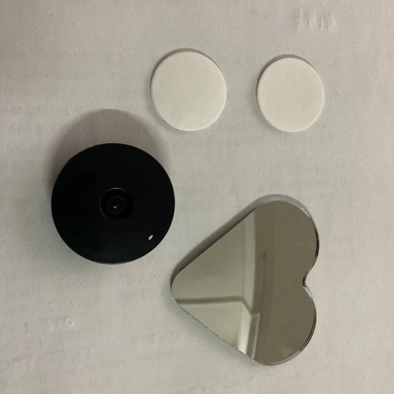 2PCS Heart-Shaped round Rearview Mirror Auxiliary Car Rear Camera High-Definition Love Field of Vision Reversing Car Mirror