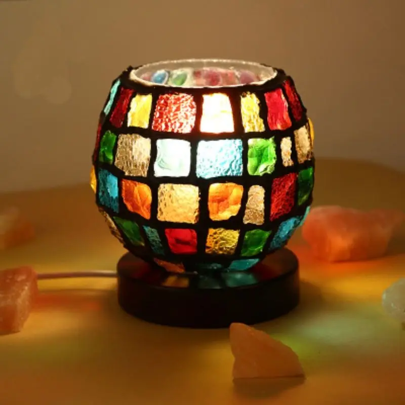 

Anti radiation colorful desk lamp bedside lamp 110V-220V creative decorative crystal night light