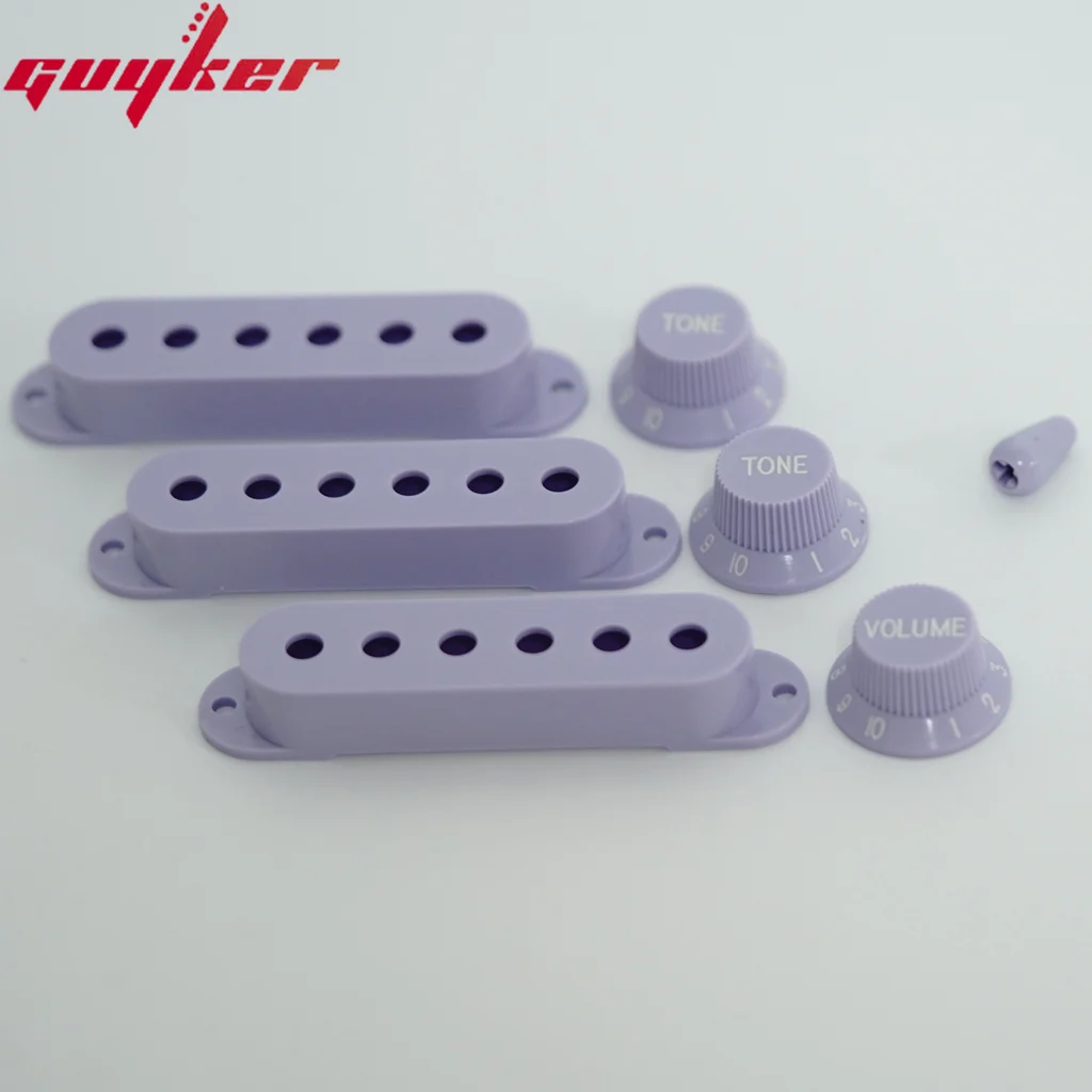 3 Pieces 52mm Pickup Cover & 1V2T Knob&Gear Switch Cap For Electric Guitars Thirty Colors To Choose From