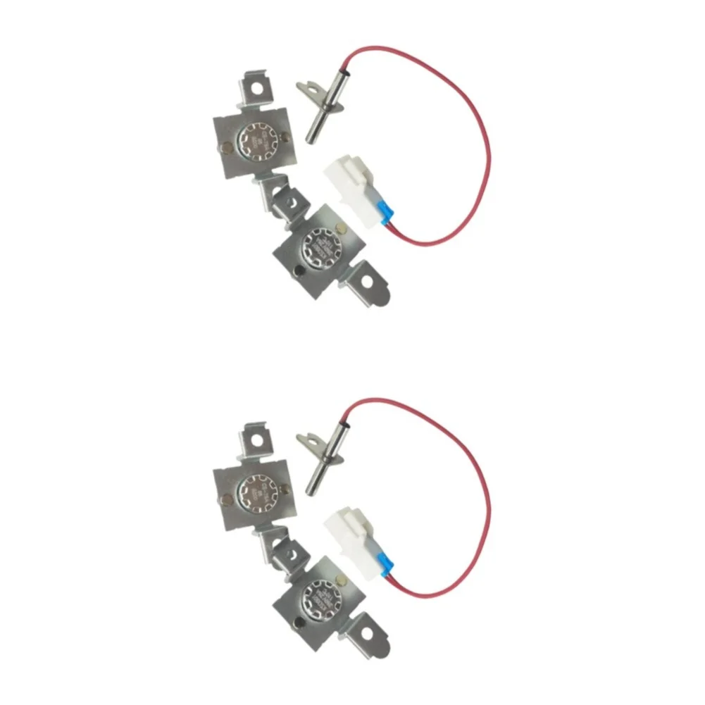 High-Limit Thermistor and Thermostat Pair for Dryer Temperature Control Systems Requiring Repeatable Activation Thresholds