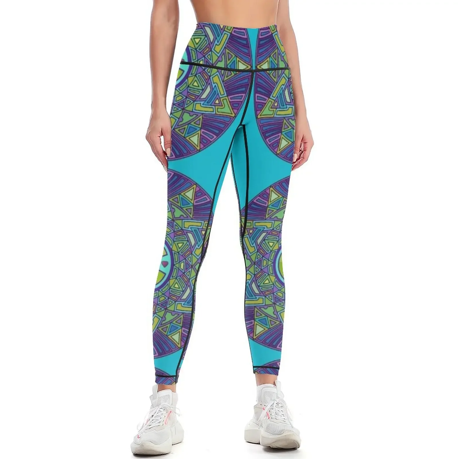 String Cheese Incident Sacred Mandala Colorado Love 2 Leggings gym's sportswear gym sportswear woman Women's gym Womens Leggings