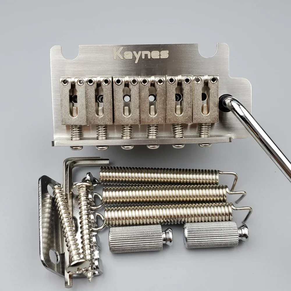 

KAYNES 2-точечный бридж системы тремоло для электрогитары со всеми блоками из нержавеющей стали/латуни и седлом KY06S, сделано в Японии