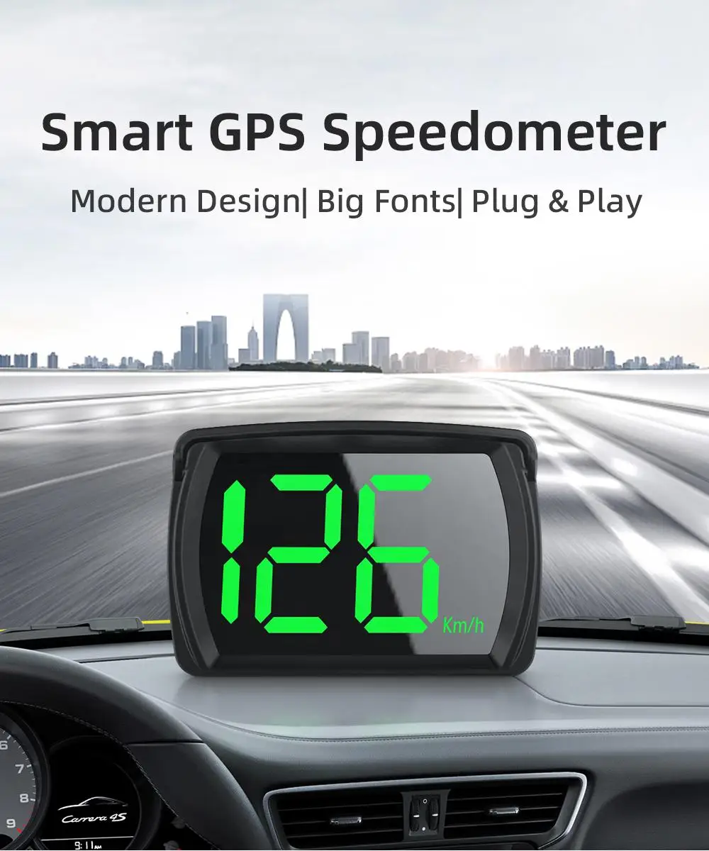 Compteur de Vitesse Numérique Universel de voiture HUD Affichage KMH