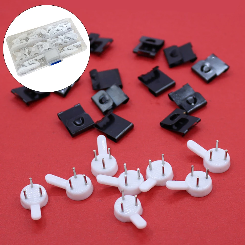 Hanging Wire Invisible Traceless Nail Hook Combination Picture Hooks Accessories Set Stainless Steel