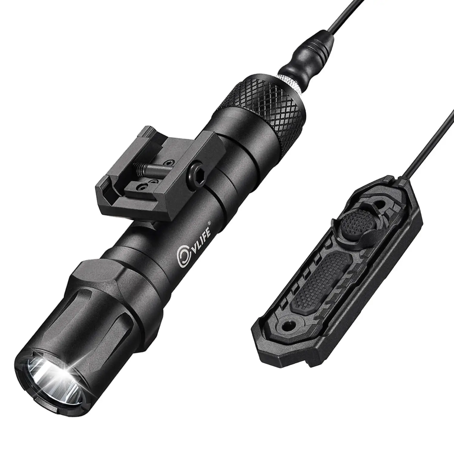 lanterna tatica para picatinny rail pressao recarregavel modos estroboscopicos rifle 2000 lumens 01