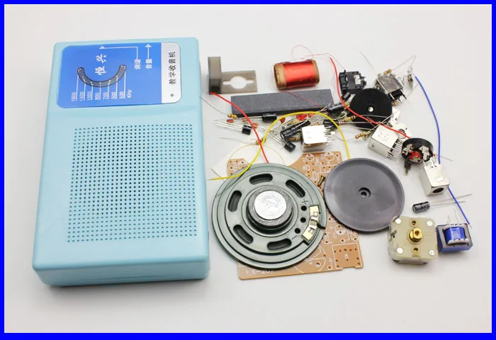 Six-tube tube radio electronic kit production of spare parts DIY components assembly teaching training