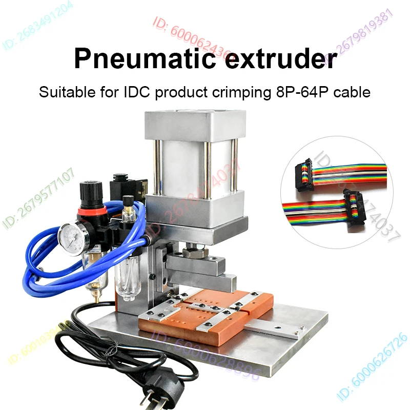 

8p-64p IDC Pneumatic Cable crimping machine Computer Wire Press Machine Small terminal Crimping Machine connectors