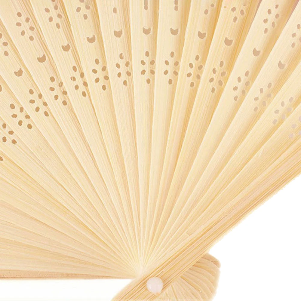 Pure Color Blank Bamboo Folding Fan Children's Painting Handicraft Cartoon Calligraphy Graffiti Paper Fan Wall Hanging Souvenir