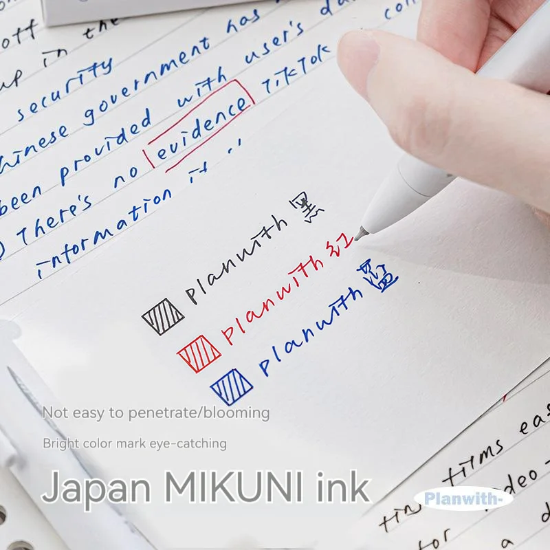 1Pcs Multi-color Pen Multi-functional Three-color Module Note-taking Task Correction Press The Neutral Pen School office supplie