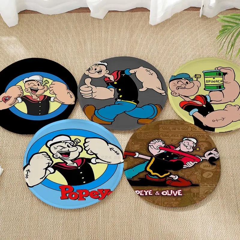 Anime P-popeye-Sailor Cushion Mat Modern Minimalist Style Meditation Stool  Dining Chair Seat Cushion Anti-Slip Decor Tatami