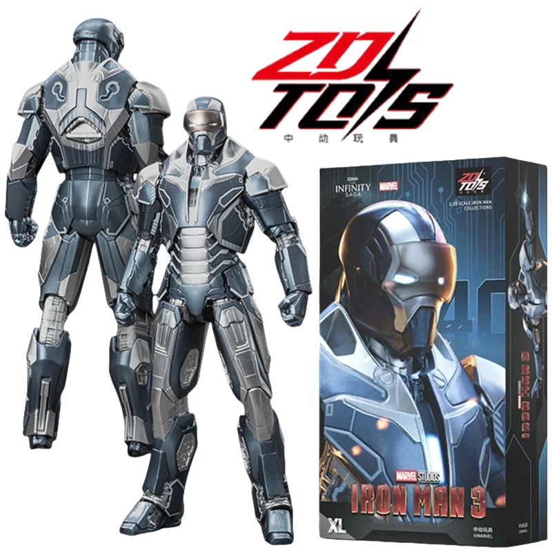 ZD Iron Man Tony Stark MK40 MK38 MK9 MK12 MK37 MK14 MK27 Action Figure Movable Joints Model Desktop Ornament Assembly Toys Gifts