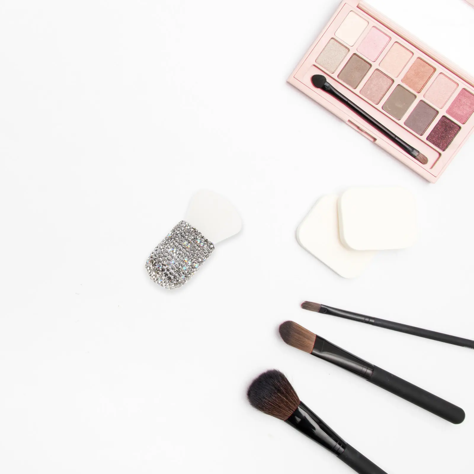 Silicone Mask Brush Rhinestone Handle Mini Facial Applicator Soft Silicone Bristles Precise Mask Application Mud Clay Serum