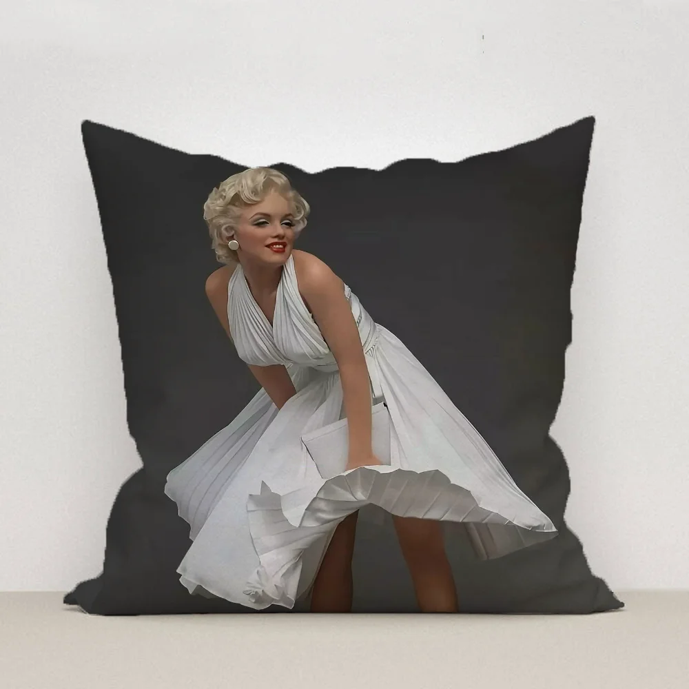 Marilyn Monroe Pillow Cover 45x45 Cushions Covers for Bed Pillows Car Decoration Decorative Cushion Pillowcases 40x40 Fall Decor