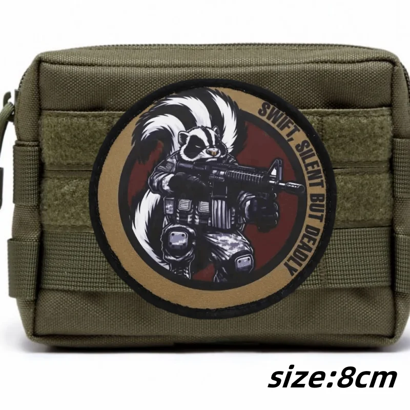 American Flag Girl Printed Patch Gun Morale Badge Military Tactical Patches Backpack Armband  Hook and Loop Stickers for Clothes