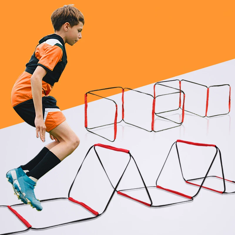 

Football Equipment Dual-Purpose Soccer Training Jump Ladder Multifunctional Agility Ladder Speed Training Coordination Footwork