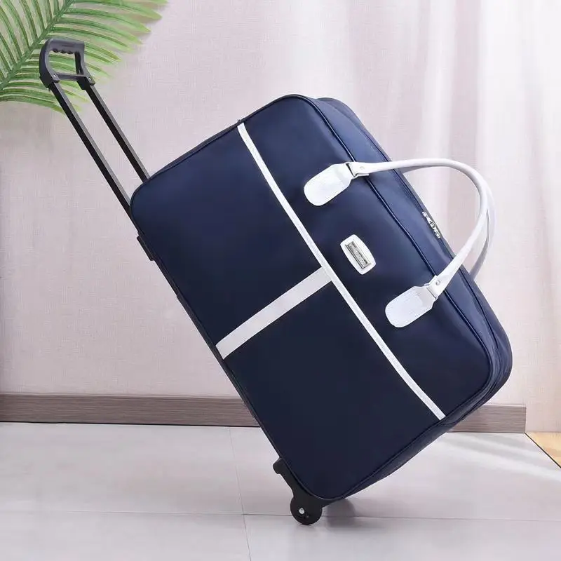 

Large Capacity Women Travel Suitcase Trolley Bags Wheeled Bag With Wheels Oxford Waterproof Rolling Luggage Travel Bag