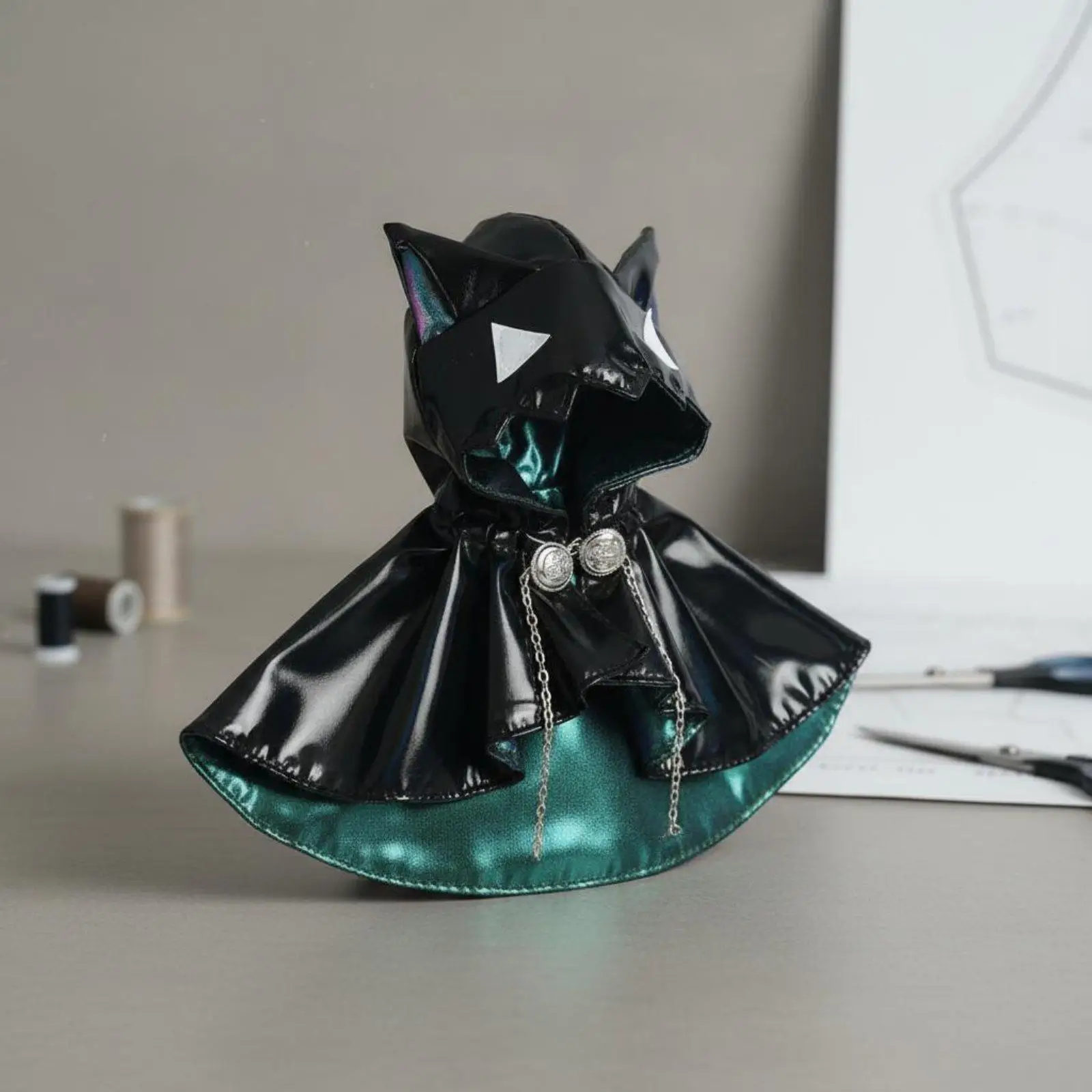 ob11-cat-ear-cloak-chain-clasp-detail-1-12-scale-doll-cloak-hooded-doll-cape