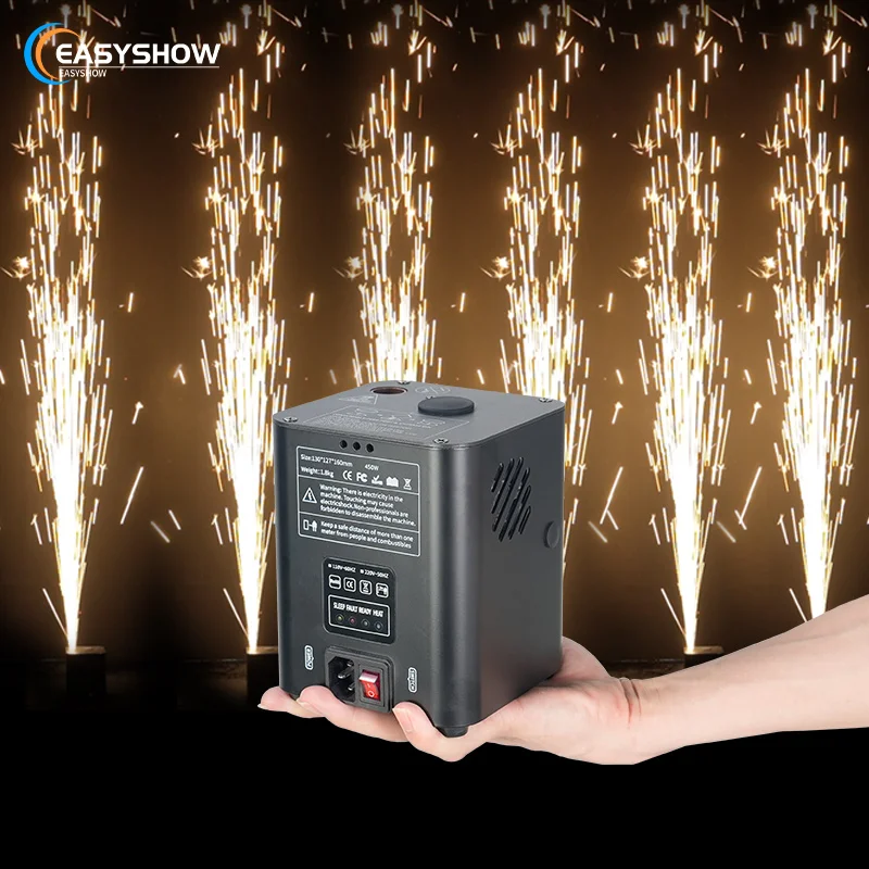 

450W Mini Wireless DMX Remote Control Stage Fountain Fire Work Cold Spark Machine for Wedding Party Show