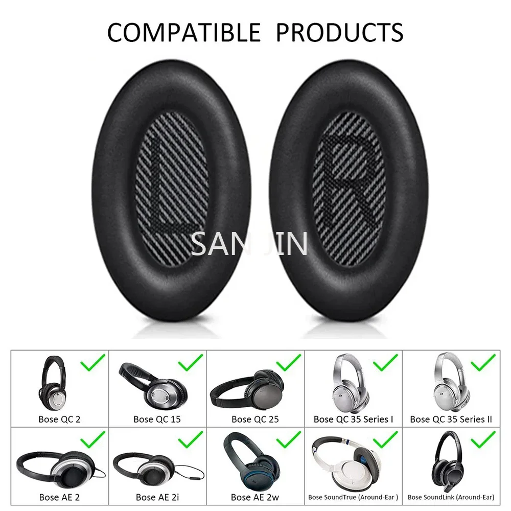 Replacement high quality Ear Pads Headband Suitable For Bose QuietComfort QC 2 15 25 35 Headset Ear Cushion Accessory