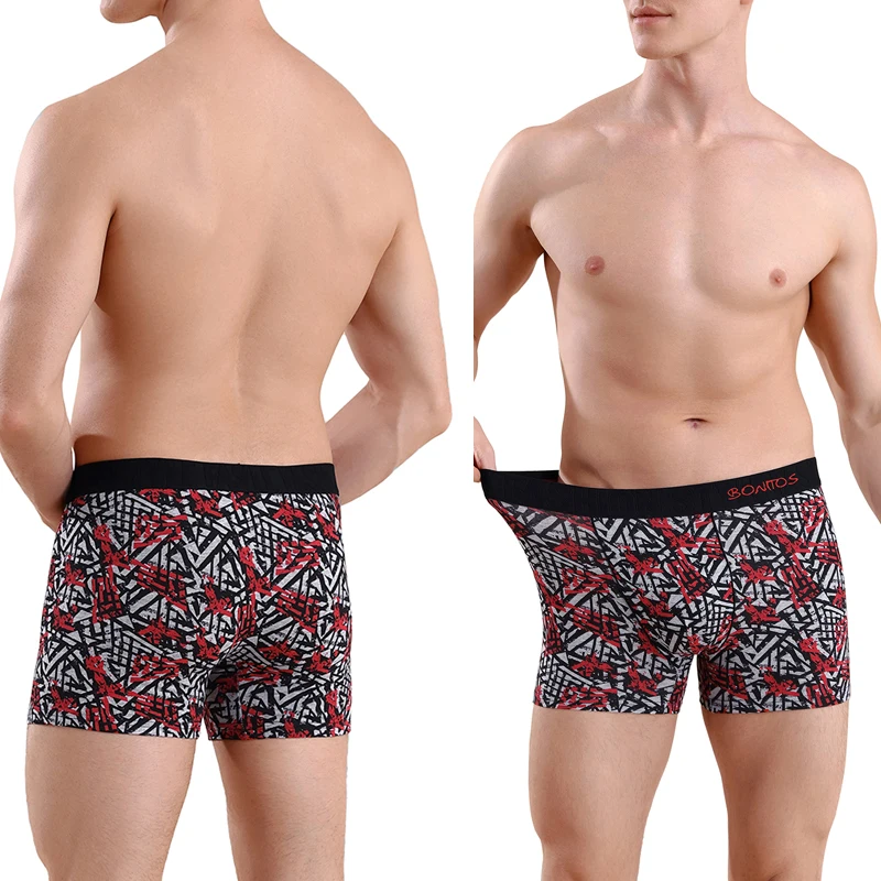 Boxer en Coton pour Homme, Sous-Vêtement de Marque, Sexy, de Luxe, 6 Pièces