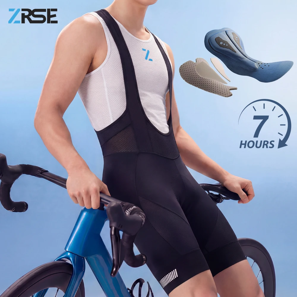 

Велошорты ZRSE 7H для мужчин, велоодежда для MTB и шоссейных велосипедов, мужская и женская форма, Италия, с памперсами, лето-весна 2026