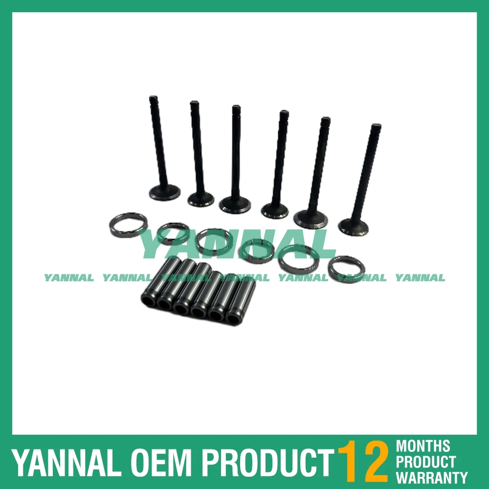 

3TNE88 3TNV88 3D88 Intake Valve & Exhaust Valve & Valve Guide & Valve Seat For Yanmar Engine Spare Parts