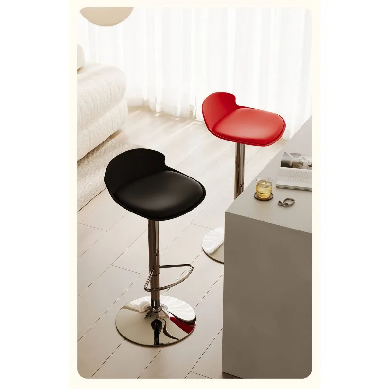 Chair Light Luxury Home Bar Bar Chair Rotating Italian Minimalist Bar Bench
