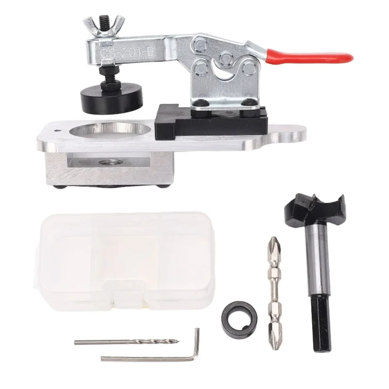 

Шаблон для скрытых дверных петель 35 мм, направляющая для сверления отверстий под петли шкафов с насадкой для открывания отверстий