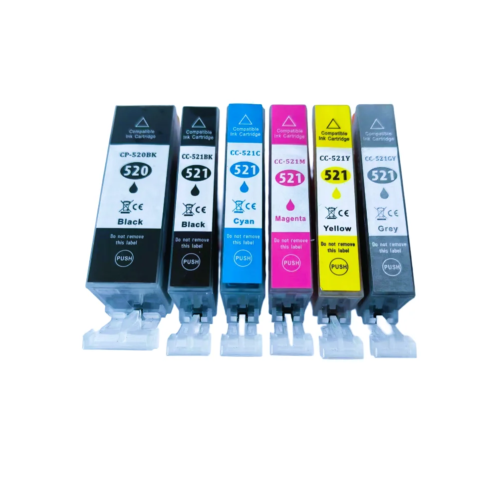 INK WAY PGI-520 CLI-521 Chipped  ink cartridge with ink, ready to use
