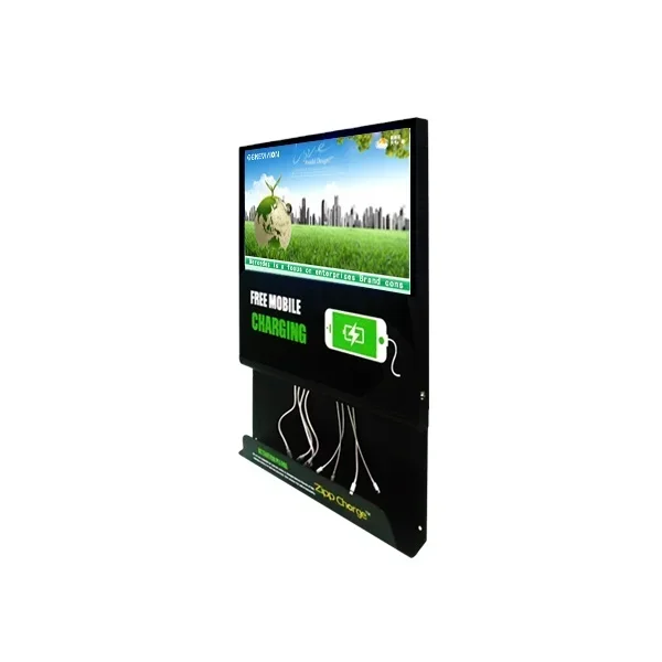 21.5inch Full HD Android Wifi Advertising Screen Wall Mounted Cell Phone Mobile Phone Charging Kiosk Station