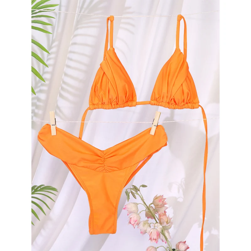 Rinabe Sexy Bikini Swimsuit Swimwear Bathing Suit Triangle Bikini Set Women Biquini Bandage Beach Wear Two Piece Suit Swimming