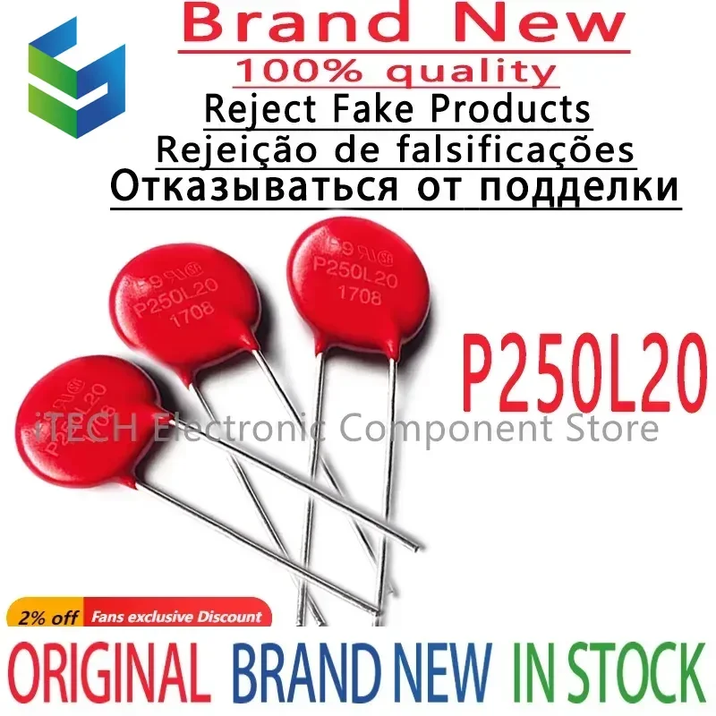 10pcs 100% new and orginal V250LA20AP P250L20 V250LA20A Varistor 250V 500pF diameter 14MM in stock