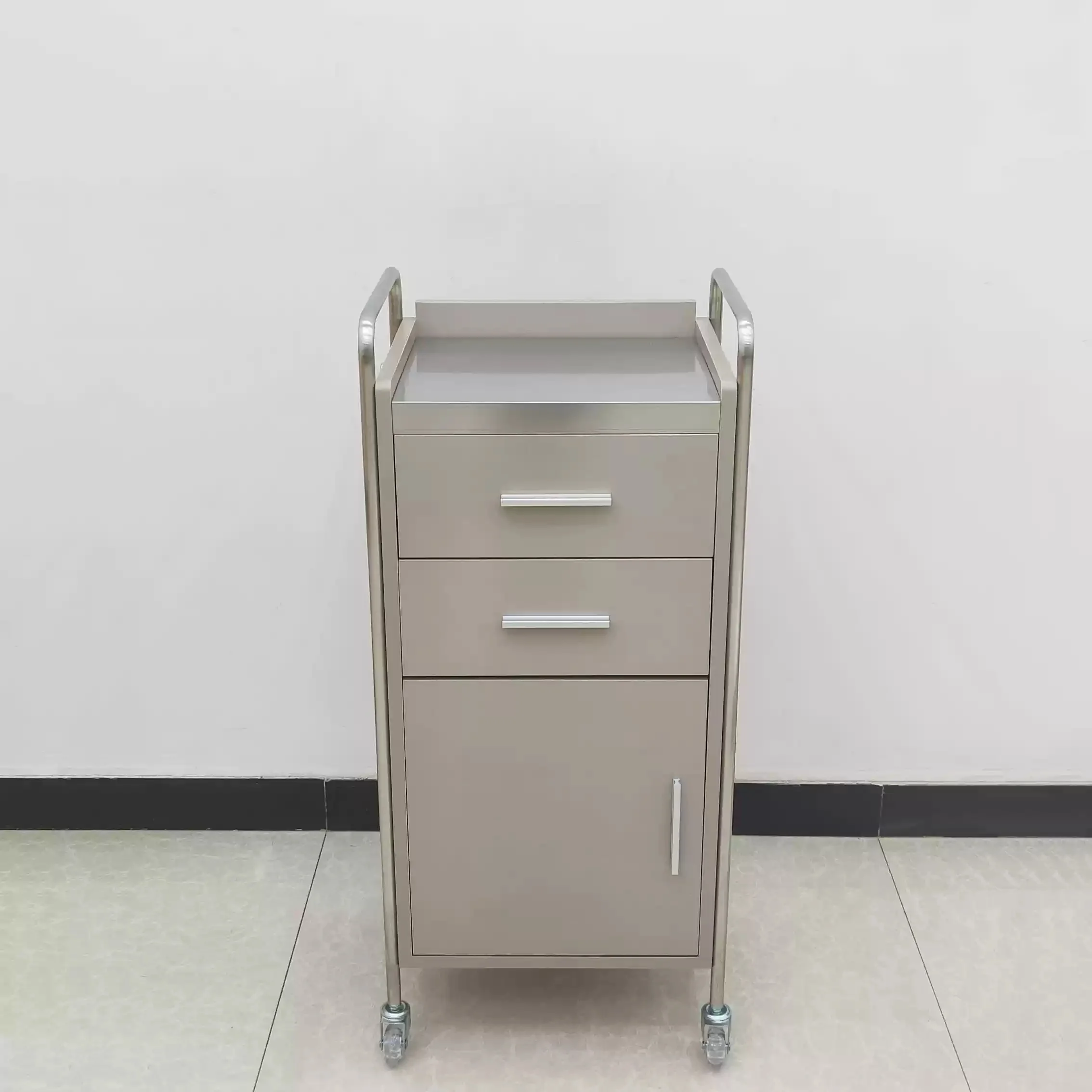 Yicheng Beauty Modern Barber Hair Salon Cabinet Salon Furniture Rolling Trolley Cart With Wheels for Sale