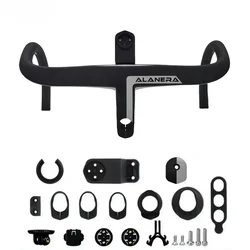 ALANERA New Paint Carbon Road Handlebar Super Light Integrated Carbon Handlebar For 28.6mm Fork Steer With Spacers