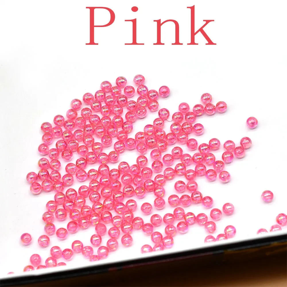 MNFT-Unifishing Fly amarrando contas, rosa, roxo, amarelo, cores do arco-íris, 6mm, 200pcs