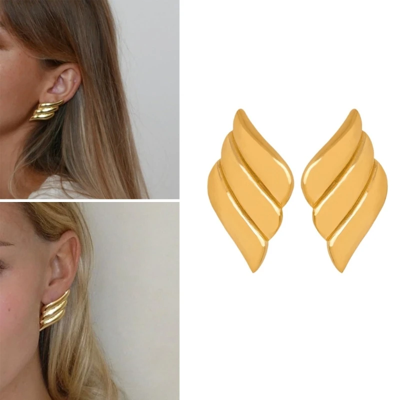 Elegant Diamond shaped Ear Studs Elegant Alloy Ear Adornments for Fashion Women