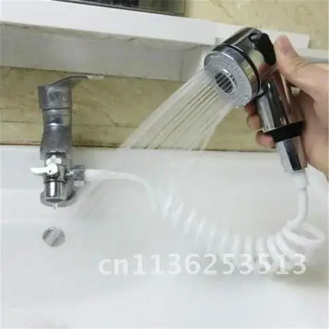 

Quick Connect Hand Shower Head Sink Hose Spray Set For Hair Washing, Bathroom Pet Bath Shower Head Spa Nozzle Saving Water