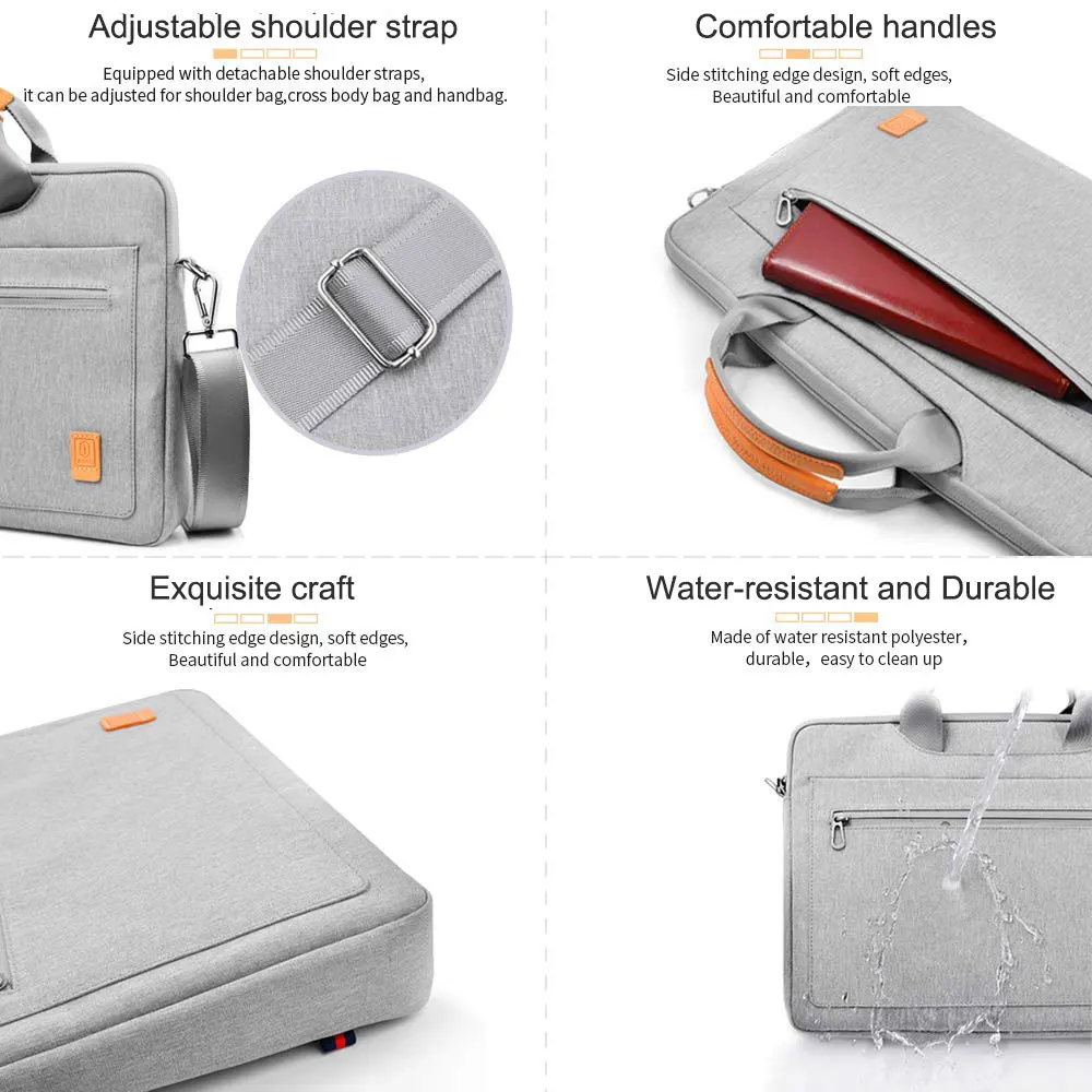 Imagem -03 - Wiwu-laptop Messenger Bolsa Bolsa de Computador Nylon Impermeável Macbook Air 136 m3 153 156