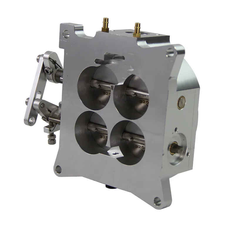 التحكم العددي البليت 1000CFM 4150 جسم خانق المكربن ذو الحواف 1.75 بوصة كور 4 برميل أسود/فضي