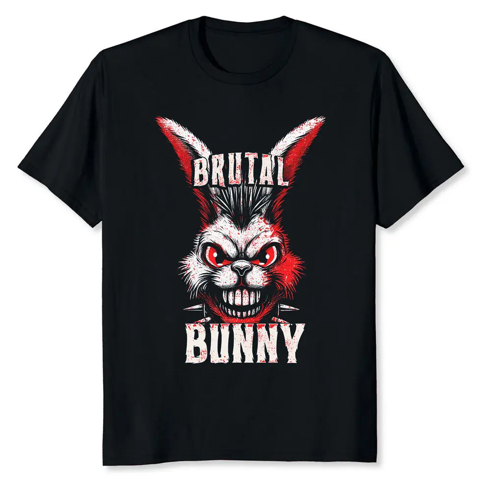 

Bunny Goth Grunge Bunny Rabbit T-Shirt Y2K tops Unisex Summer Short Sleeve