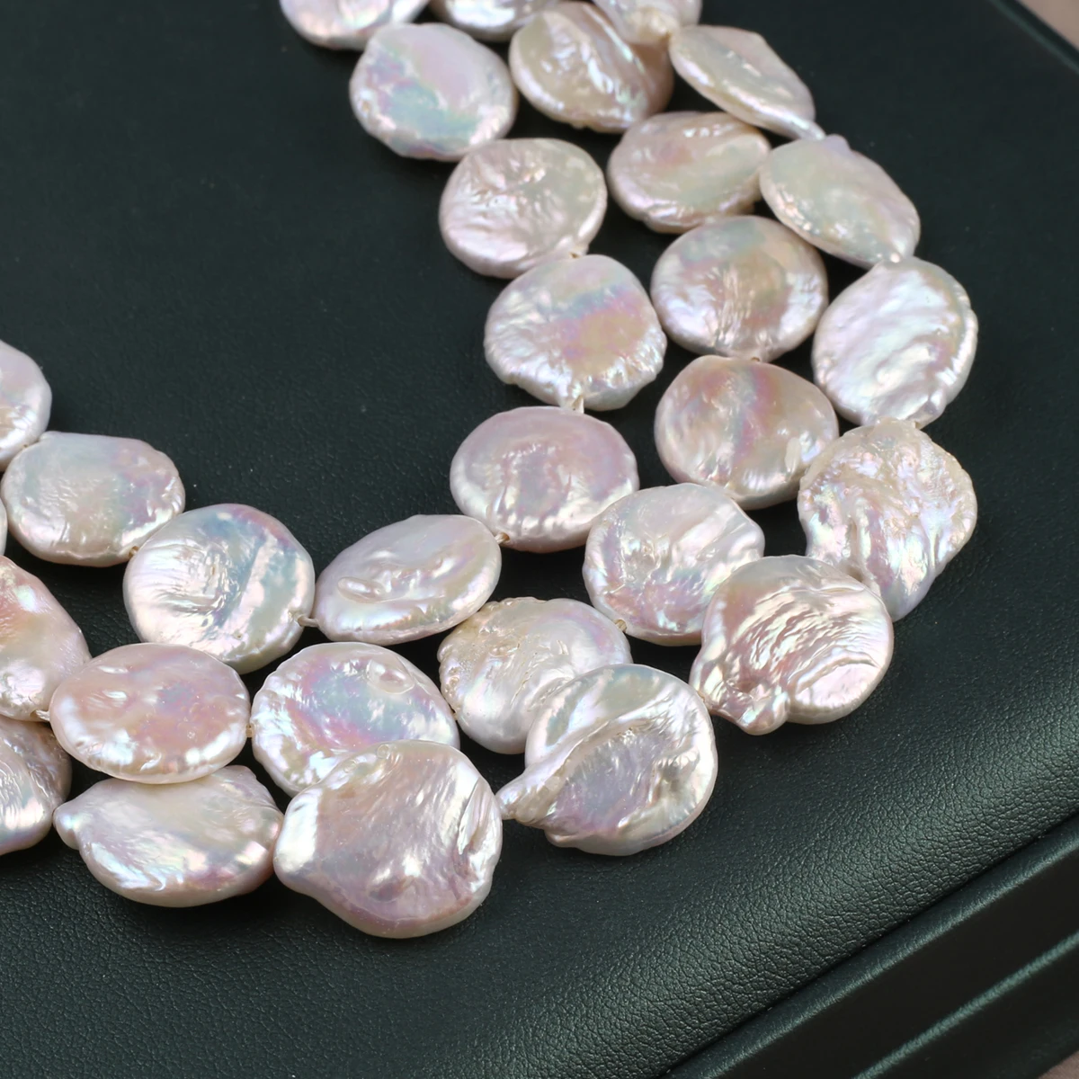 Natural Pearl Baroque Button Beads Exquisite Shape Elegant Appearance for DIY Jewelry Making Handmade Bracelet Necklace